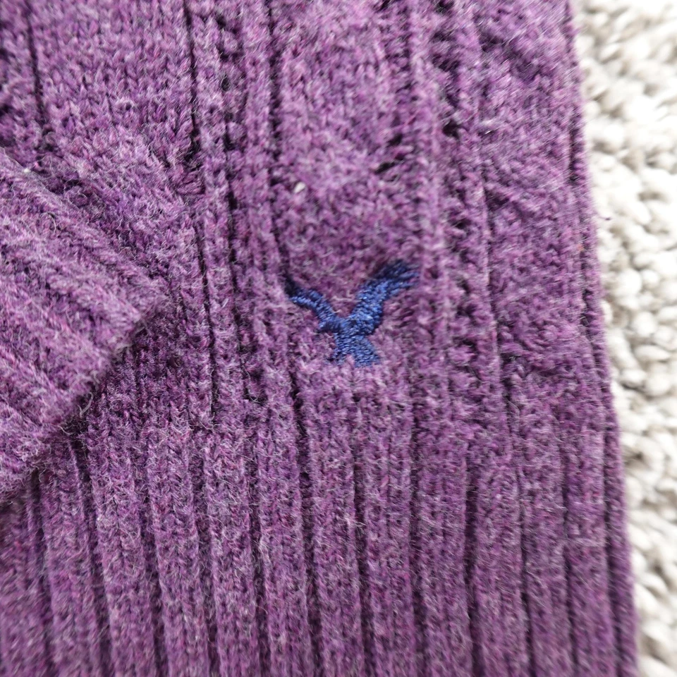 Свитер женский American Eagle S фиолетовый вязаный с V-образным вырезом кукла топ Bella Swan - Изображение 4 из 4