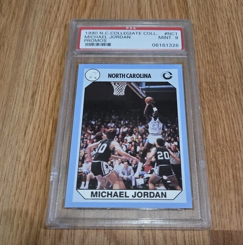 Michael Jordan North Carolina Tar Heels NC1 Promo Card PSA 9 1990 Collegiate