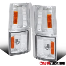 Fit 1994-1998 GMC C/K Sierra Yukon Corner Lights Signal Lamps Left+Right 94-98