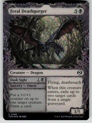 Feral Deathgorger (Showcase Foil) #298 Tarkir: Dragonstorm