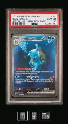Pokémon Blastoise ex Special Illustration Rare Holo PSA 10 200/165