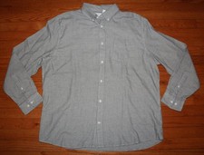 Banana Republic Mens Buttondown Slim Fit Textured Shirt Grey Size XXL 6U