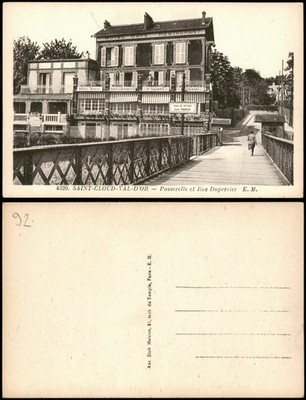CPA Saint-Cloud SAINT-CLOUD-VAL-D'OR Passerelle Rue Duperrier 1910
