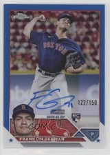 2023 Topps Chrome Rookie Blue Refractor 122/150 Franklin German #RA-FG Auto 1iw5