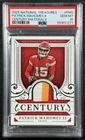 PATRICK MAHOMES II PSA 10 2025 NATIONAL TREASURES CENTURY MATERIALS PATCH 96/99