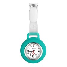 Nurse Watch Snap Lapel Watch Hanging Fob Watch with Silicone Cover for Nurses