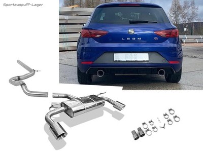 Fox Racing-Anlage Seat Leon 5F FL (Starrachse) für Rieger Heckeinsatz je 100mm
