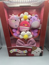 MICROMALLOWS SQUISHMALLOWS Valentines Plush Bouquet Heart Flowers NEW
