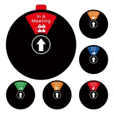 Office Privacy Door Sign 6 Options, Do Not Disturb/Please Knock/Out of Office...