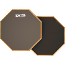 Evans RealFeel 2-Sided Speed and Workout Drum Pad Gray 6 in.