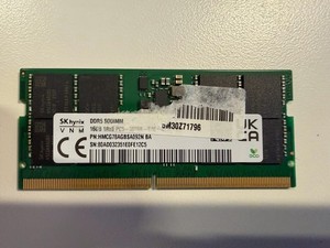 16GB DDR5 5600MHz Laptop SODIMM RAM 1Rx8 PC5-5600B SK HYNIX - TESTED
