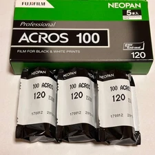 FUJIFILM NEOPAN ACROS 100 120 film, 3 medium format