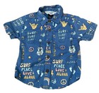 Little Chiefs Of Hawaii Button Up Collar Hawaiian Aloha Shirt Infant Toddler Sz1