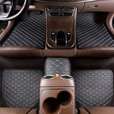 Car Floor Mats 5Pcs Universal Quality PU Leather Waterproof Auto Foot Pad...