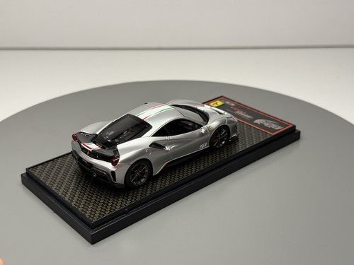 BBR 1/43 BBRC216D Ferrari 488 Pista Piloti Ferrari Argento (CALSITO PREMIUM MR - Foto 5 di 10