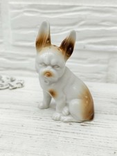 Porzellan Figur Französiche Bulldogge als Salzstreuer