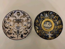 Set Di 2 Piatti Ceramiche Artistiche Faenza
