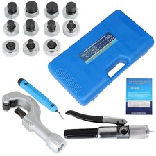 Hydraulic Swaging Tool Kit HVAC For Copper Tubing Expanding 3/8" to 1-5/8"