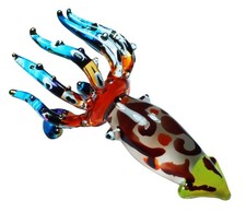 Sea Squid Octopus Art Hand Blown Glass Sea Animal Figurine