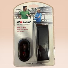 Polar H1 Heart Rate Sensor -Black 92043528 With Strap SIZE M-XXL-NEW