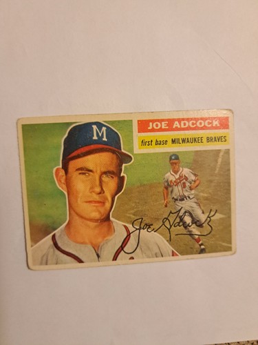 Joe Adcock #320 1956 Topps card