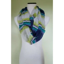 Cejon multi color lightweight Infinity scarf shawl wrap