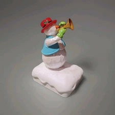 Estate Find  | 2010 Hallmark Snowman Band Trumpet Tom Sound & Motion, Works!