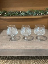 Set of 3 "Wien Antik" Lyngby Cognac/Brandy Glasses 3.5" Denmark ~NICE~