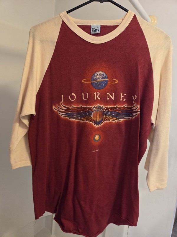 Vintage 1980 Journey Departure Tour Jersey Shirt - The Knits Tag - 80s Rock