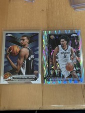 2023 Topps Chrome Victor Wembanyama Rookie / Dylan Harper RC Refractor Centered!