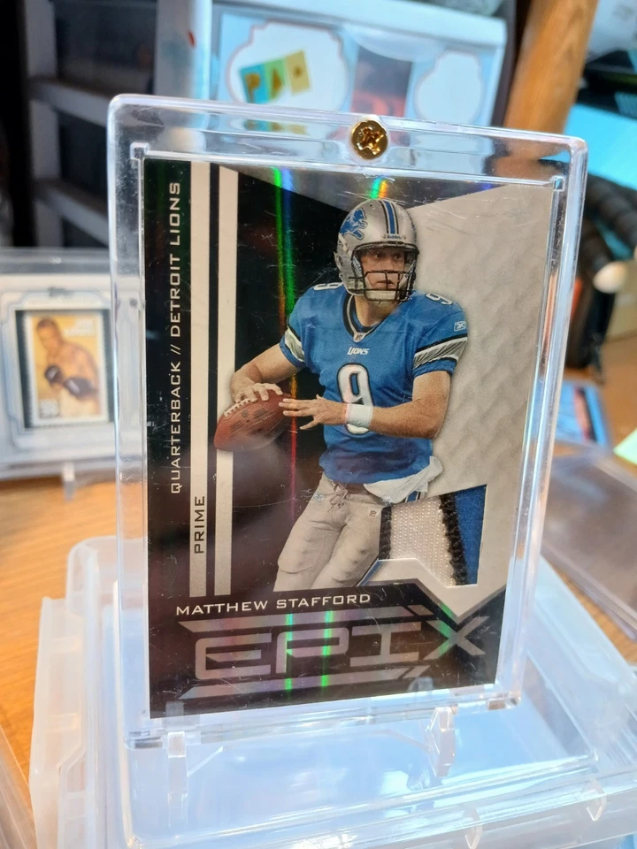 2010 Panini Epix Prime Black Matthew Stafford #11 (#46/50) - Image 2 of 4