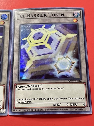 3x Ice Barrier Token | OP17-EN026 | Super Rares | MP | Yu-Gi-Oh! - Picture 7 of 7
