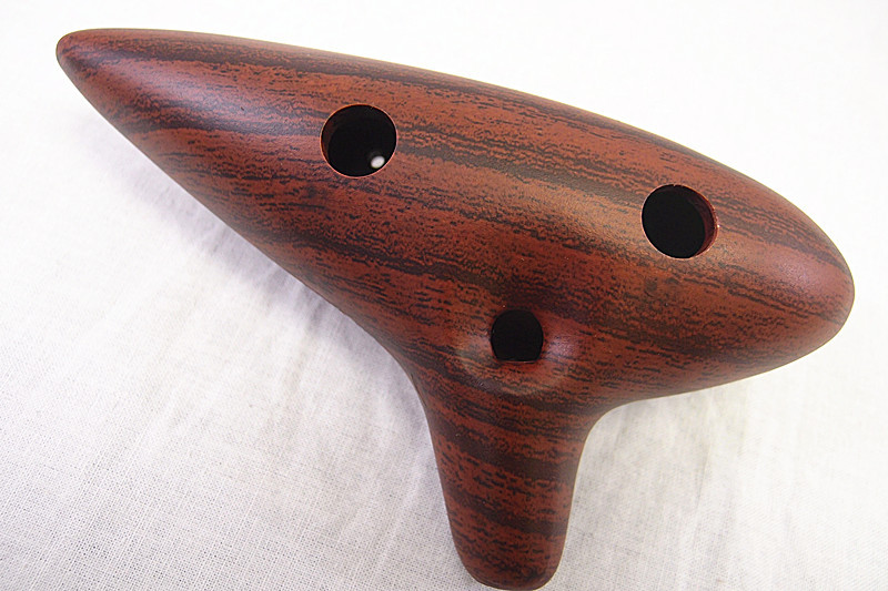 New Wood Grain(1) 12 Holes Ocarina Flute - ABS resin plastic