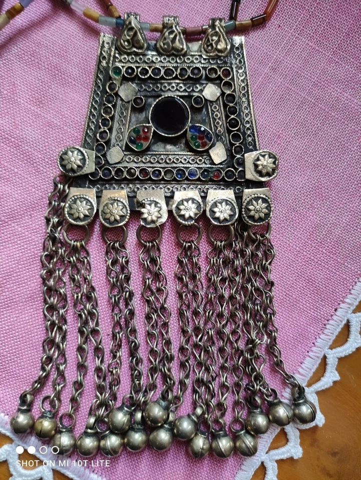 Collana Etnica Donna Argento Tibetano - Immagine 2 di 4