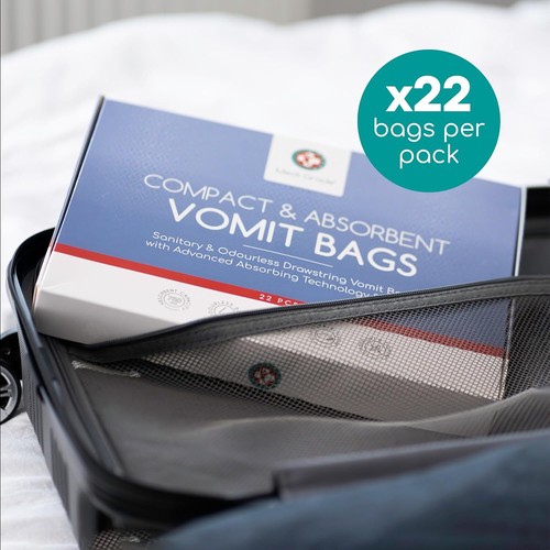Medi Grade Absorbent Vomit Bags Disposable for Adults and Kids, 22pcs - Travel - Picture 5 of 7