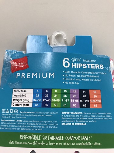 Hanes Premium Girls Underwear - Picture 2 of 2