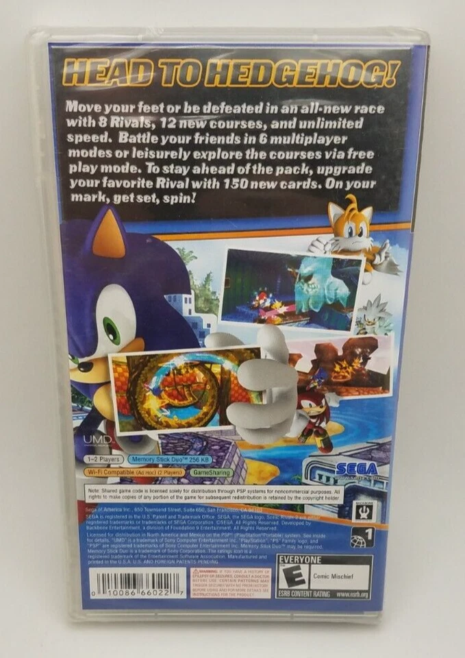 Sonic Rivals 2 (Sony PSP, 2007) *Brand New / Sealed* - Image 2 of 4
