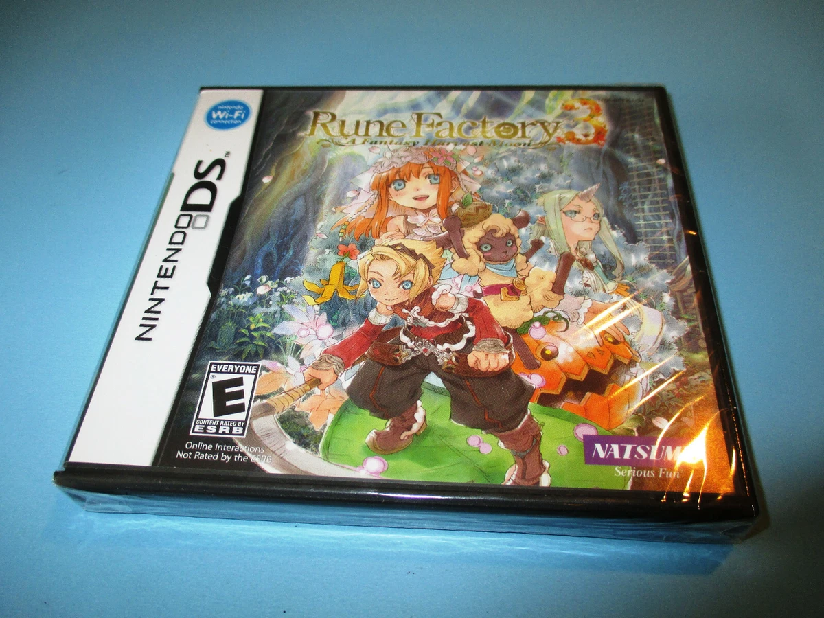Rune Factory 3 A Fantasy Harvest Moon Nintendo DS Lite DSi XL