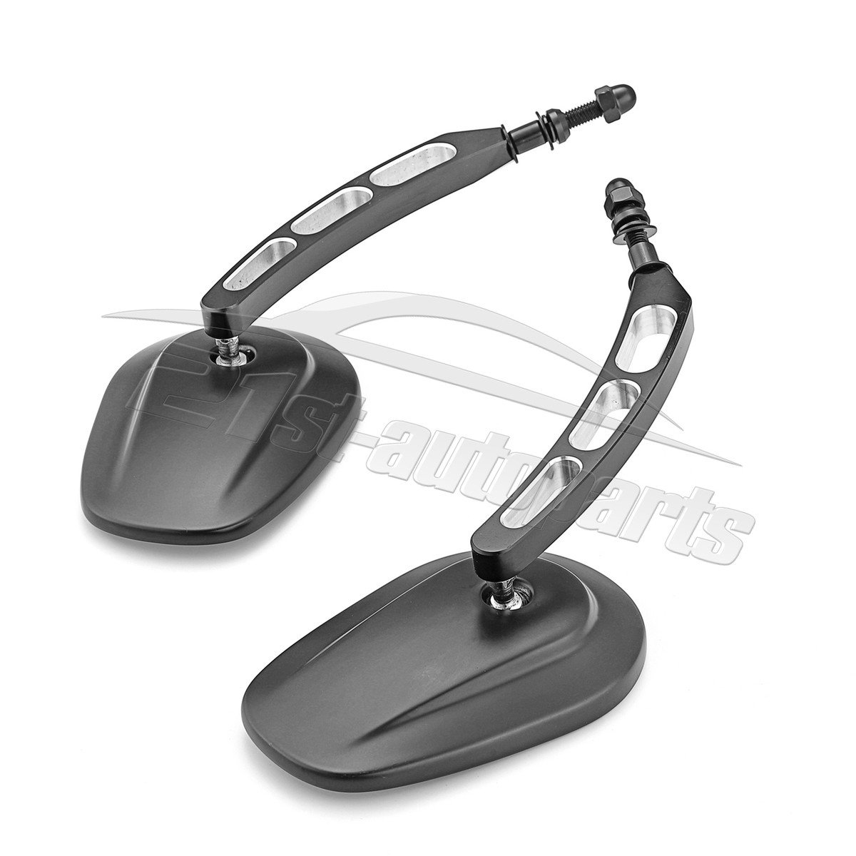 Pair Rearview Mirrors For Harley Touring Electra Road Street Glide