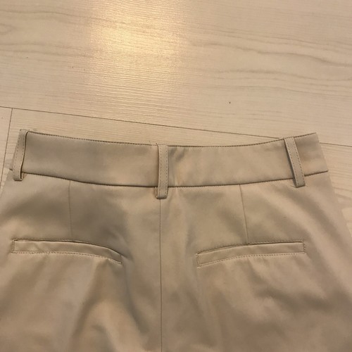 Pantaloni In Pelle ZARA Taglia 34 XS Colore Bianco Panna Gamba Dritta Come Nuovi - Foto 5 di 5