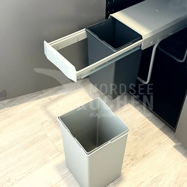 Concepto ROTA Duo 30-2T 30 Liter Abfallsammler Mülleimer Küche Anthrazit Grau - Bild 2 von 4