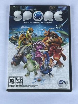 Spore PC Game (Windows/Mac, 2008) EA Maxis Complete With Manual