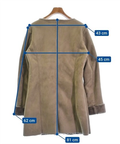 Three Hundred Thirty Days Mouton Coat Beige 38(Approx. M) 2200399837012 - Picture 6 of 6