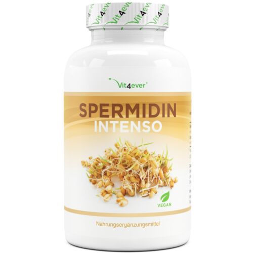 Spermidin Intenso - 180 kapsułek (V) a 650mg ekstrakt z kiełków pszenicy -1,2mg spermidyna  - Zdjęcie 1 z 7