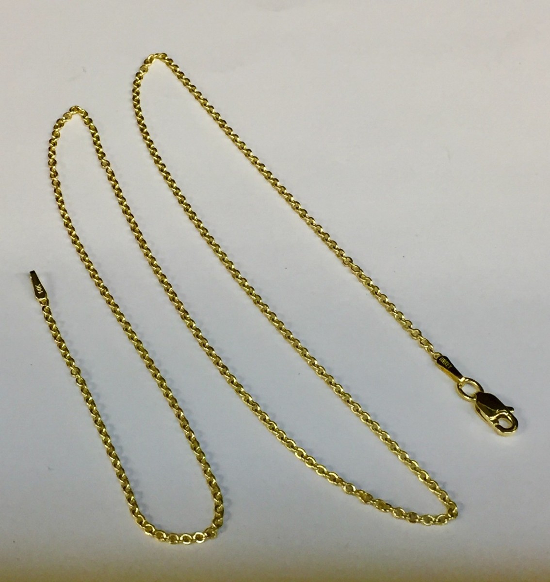 18 Kt Gelbgold - Anhänger, Halskette