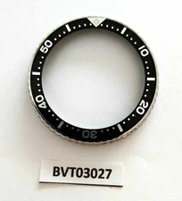 NEW AF SEIKO MENS BEZEL BLACK "IO" INSERT 7002 7000 6309 7290 WATCH BVT03027