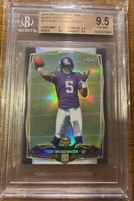 2014 Topps Chrome Mini Teddy Bridgewater Rookie Black/15 RC #173 BGS 9.5 Gem