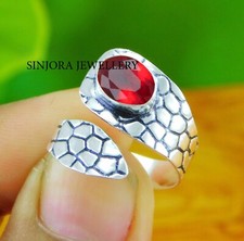 Garnet Gemstone 925 sterling silver handmade Gift Ring US size 5 to 13