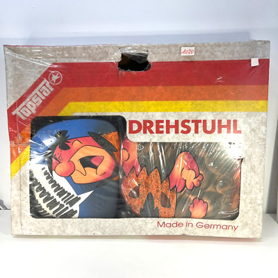 SEALED   - Flintstones Collectable Desk Chair Children Drehstuhl Feuerstein II