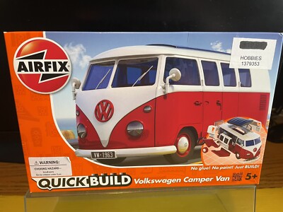 1963 VOLKSWAGEN CAMPER VAN Plastic Model Kit Airfix Quickbuild NIB